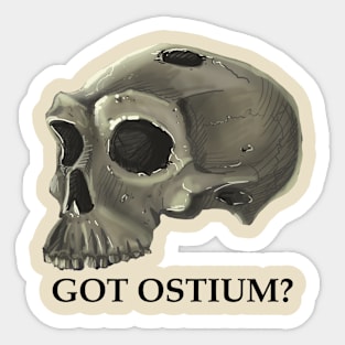 I Cast a Skull on You Sticker